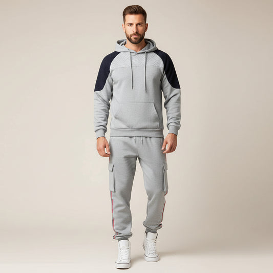 Panel Cargo Hoodie Set