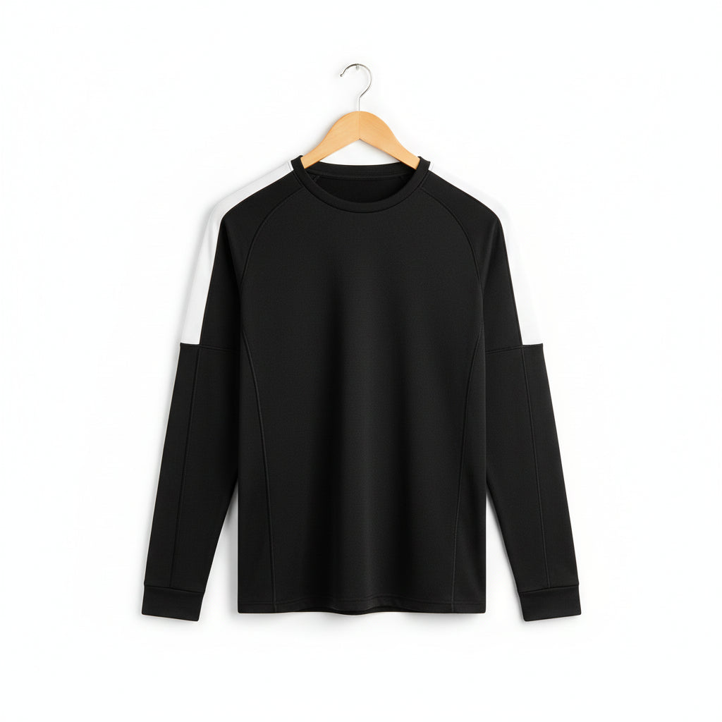 Men’s Long Sleeve Athletic Top With Raglan Sleeves