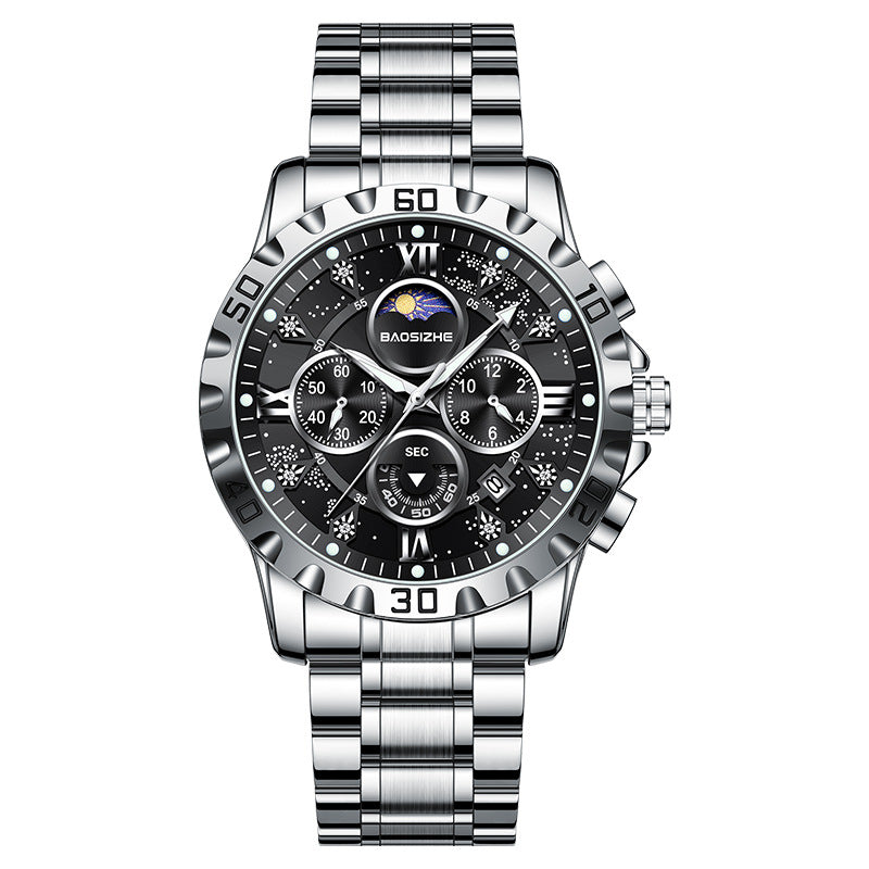 Men’s Celestial Chronograph Steel Watch