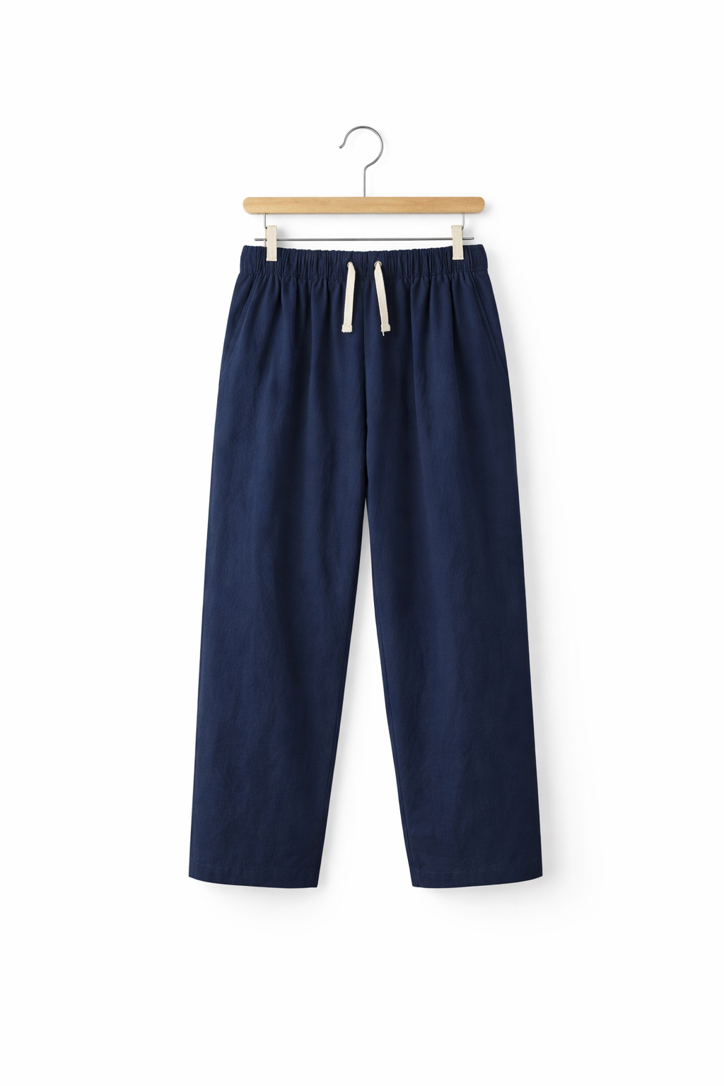 Men’s Home Lounge Pants with Drawstring Waist and Straight Leg