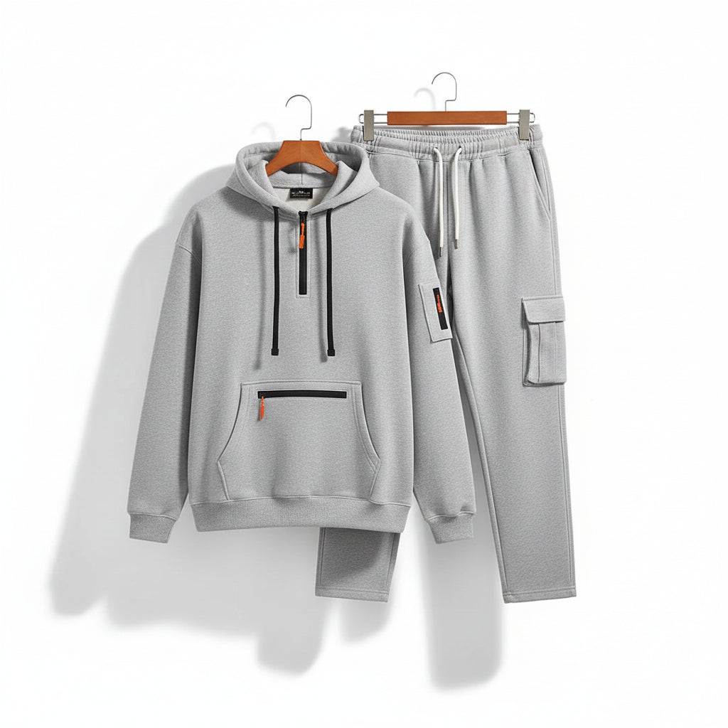 Utility Zip Hoodie Set