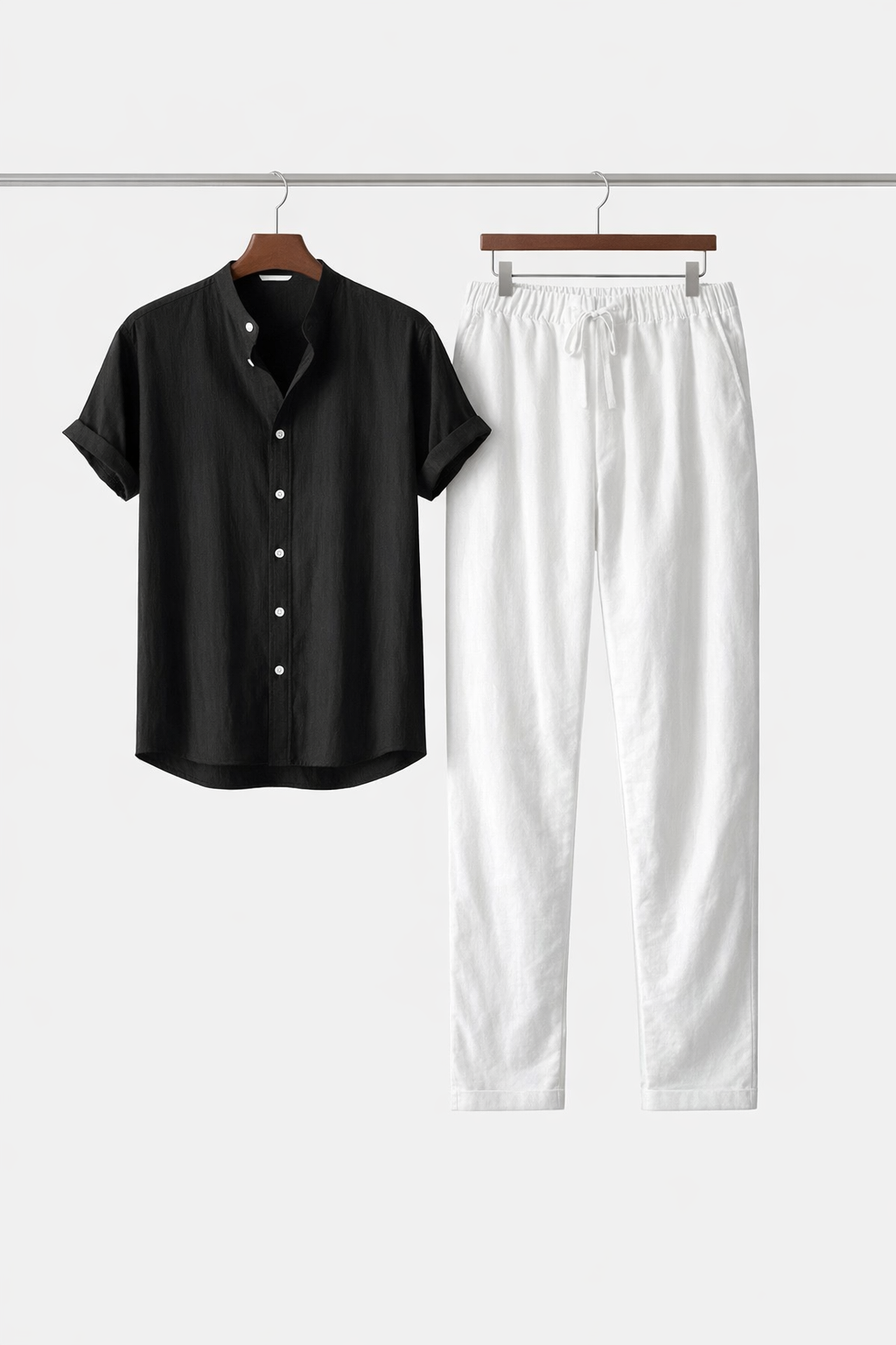 Relaxed Two-Piece Button Shirt Set
