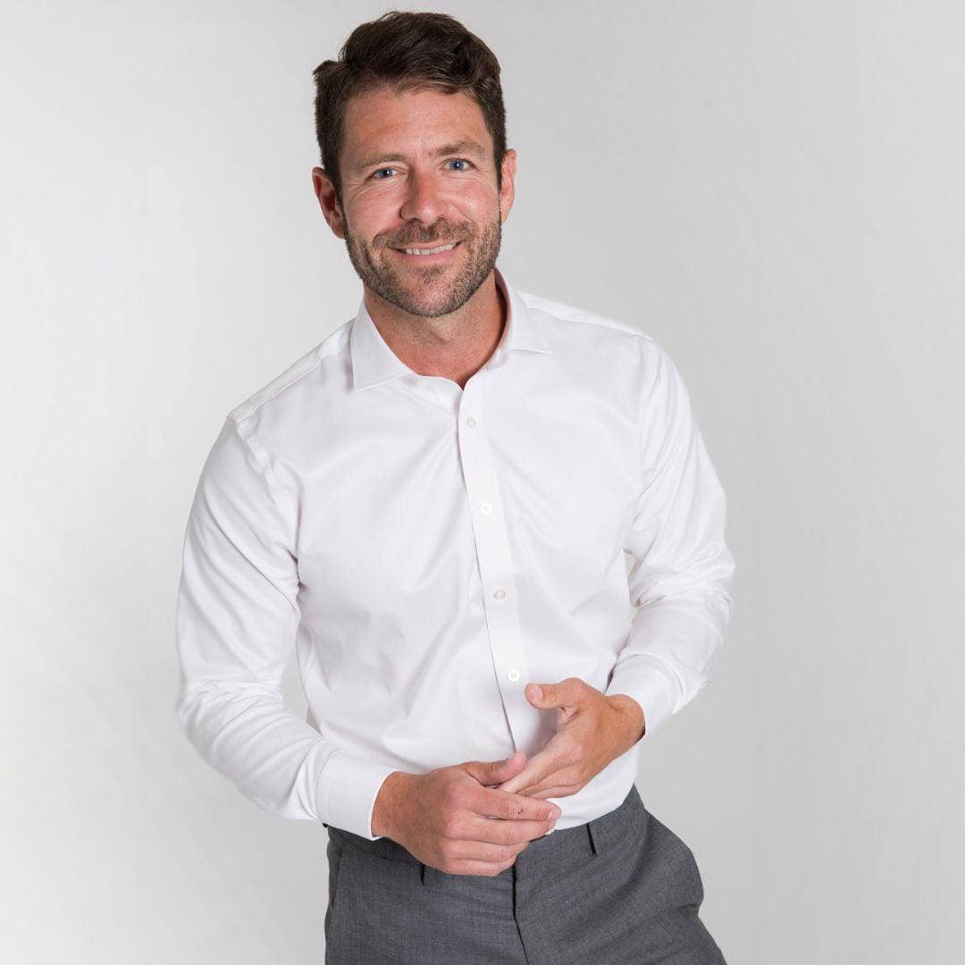 White Long Sleeve Button Shirt