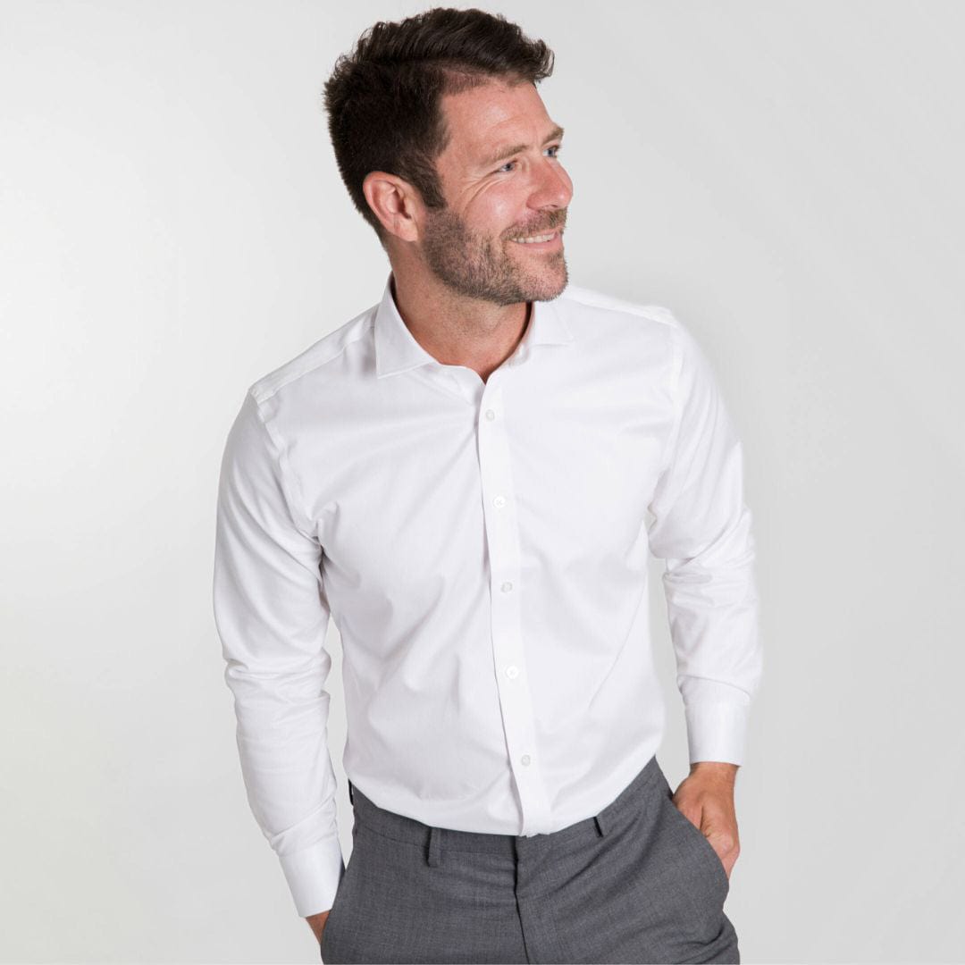 White Long Sleeve Button Shirt