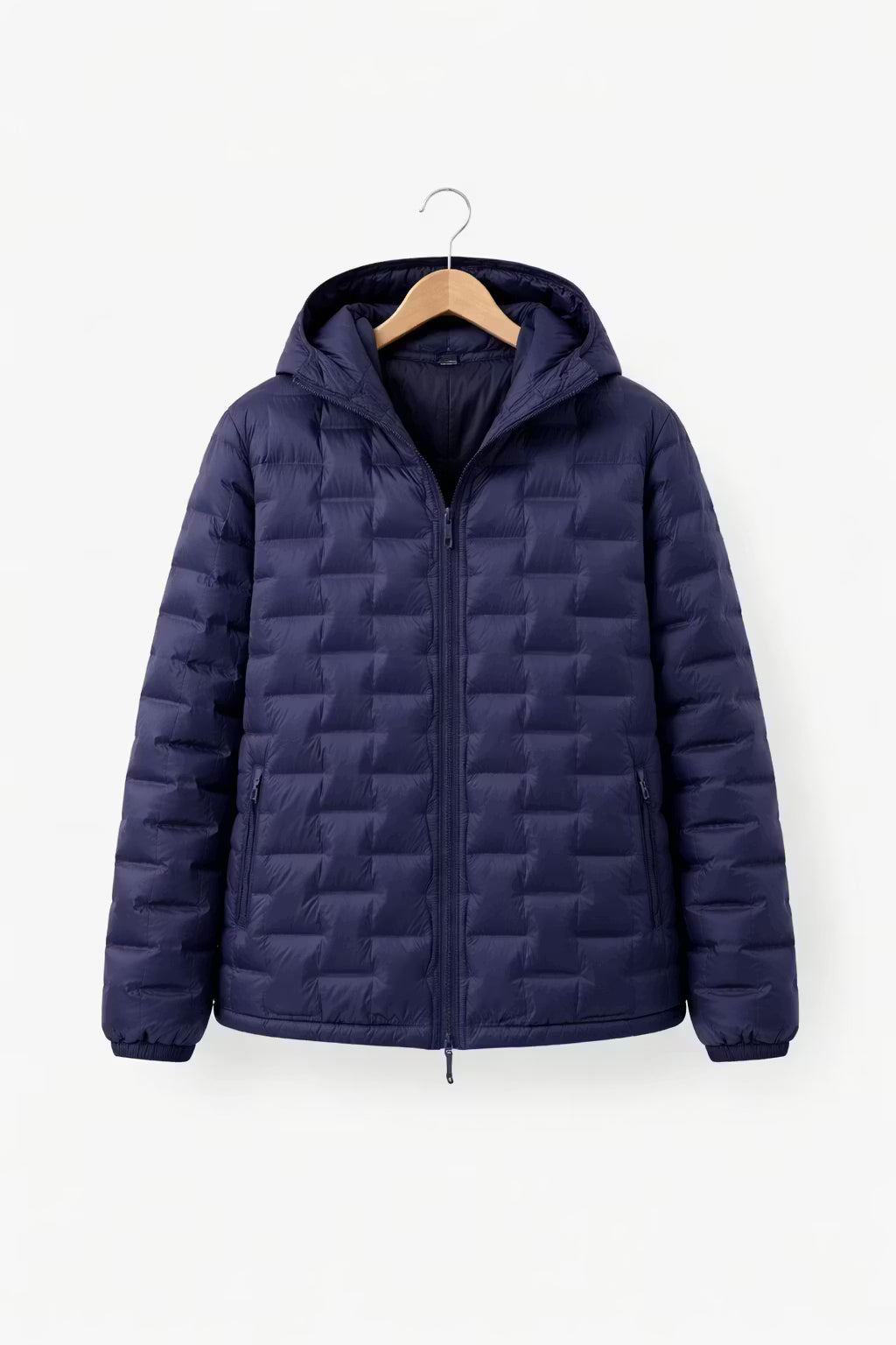 Midnight Alpine Quilted Hooded Jacket