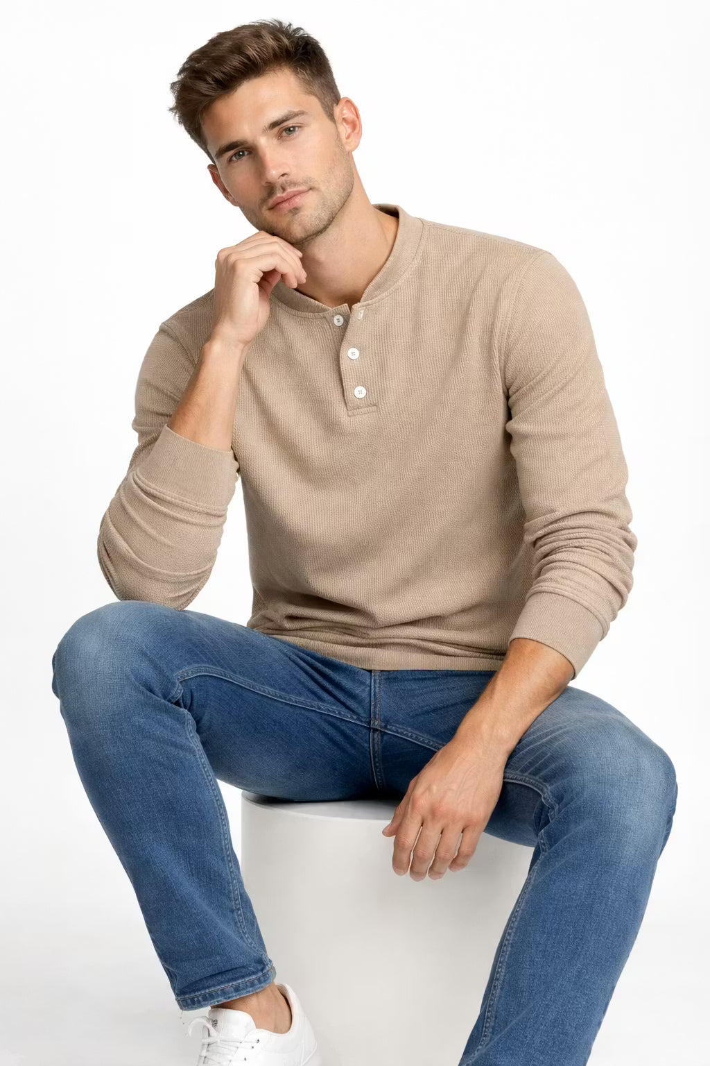 Bayside Waffle Knit Pullover