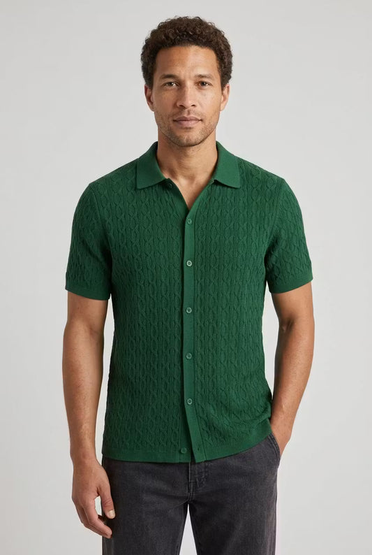 Camisa punto trenzado