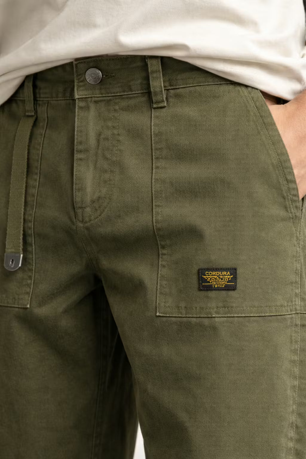 Relaxed Utility Straight-Leg Trousers