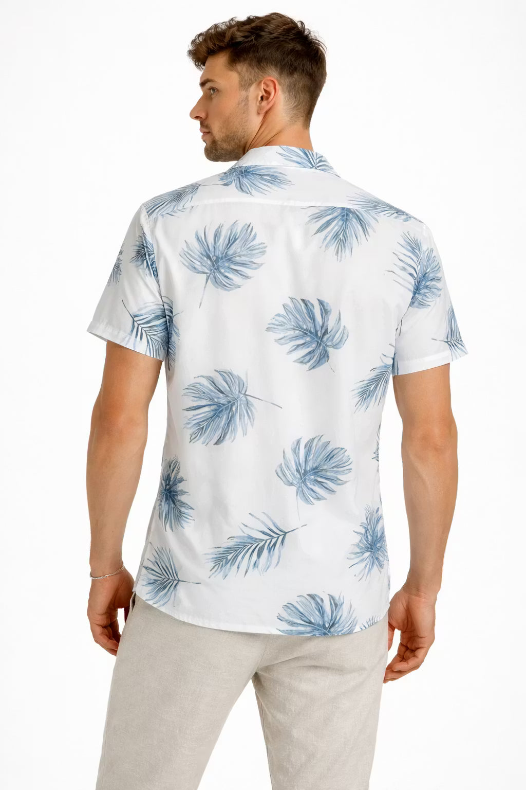 Palm Print Resort Shirt