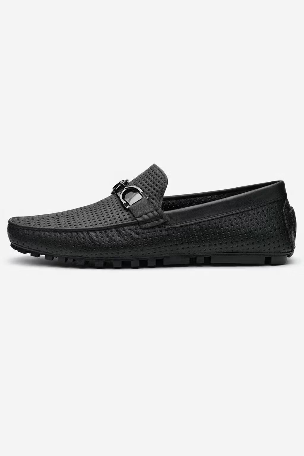 Perforated Bit Detail Driving Loafers