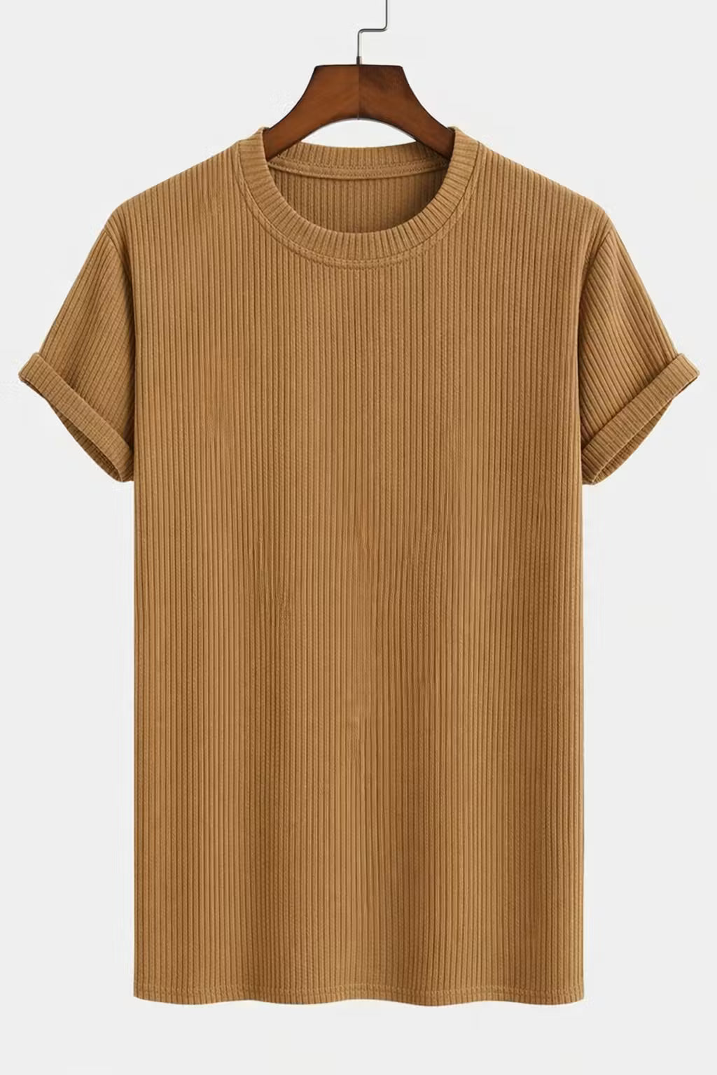 Textured Knit Crewneck Tee