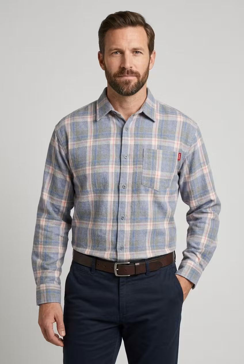 Cedar Plaid Button-Up Shirt