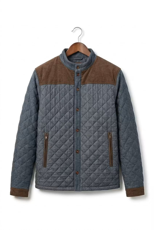 Heritage Quilted Stand Collar Jacket