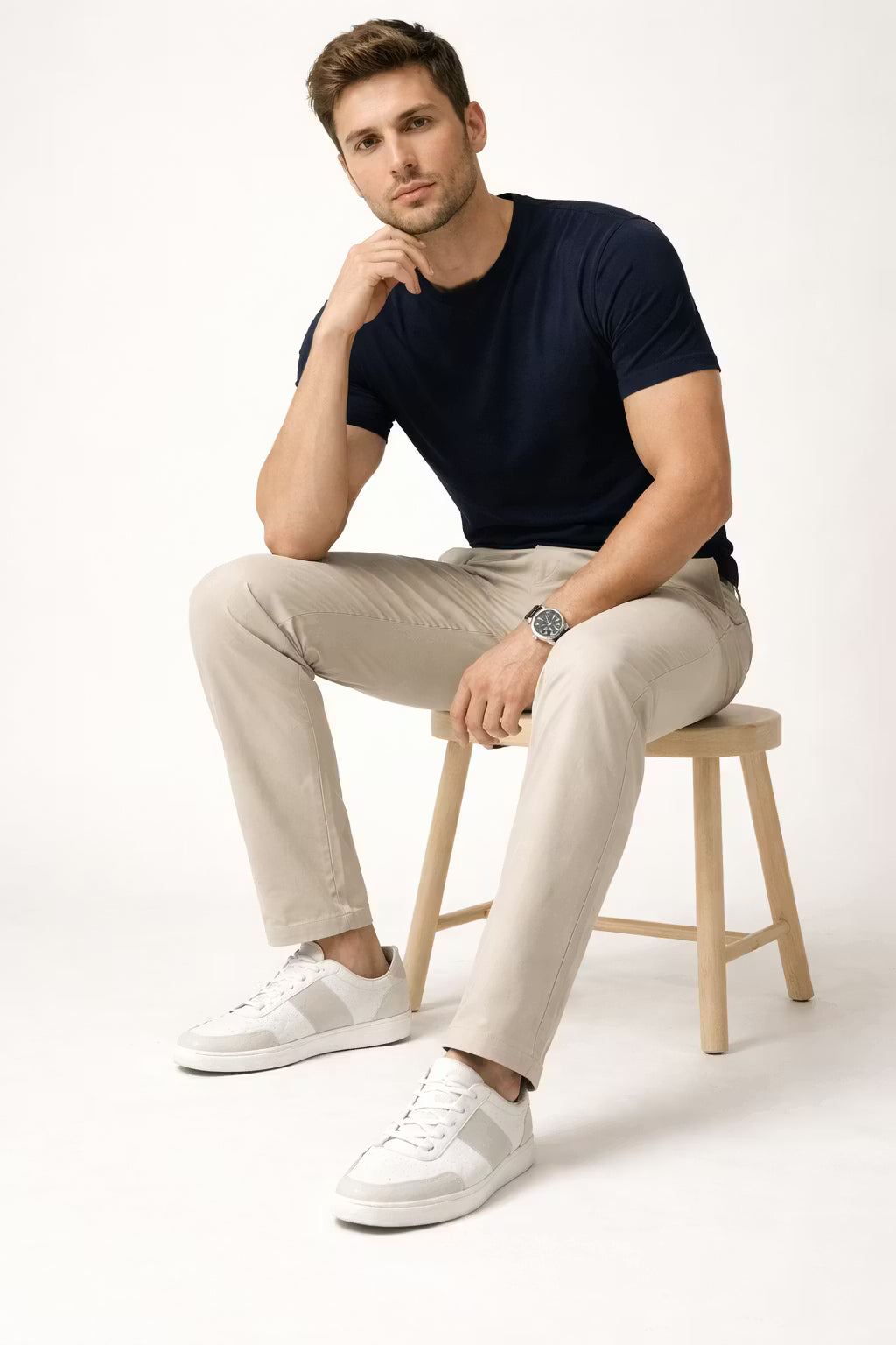 Men’s Studio-Ready Straight Fit Trousers