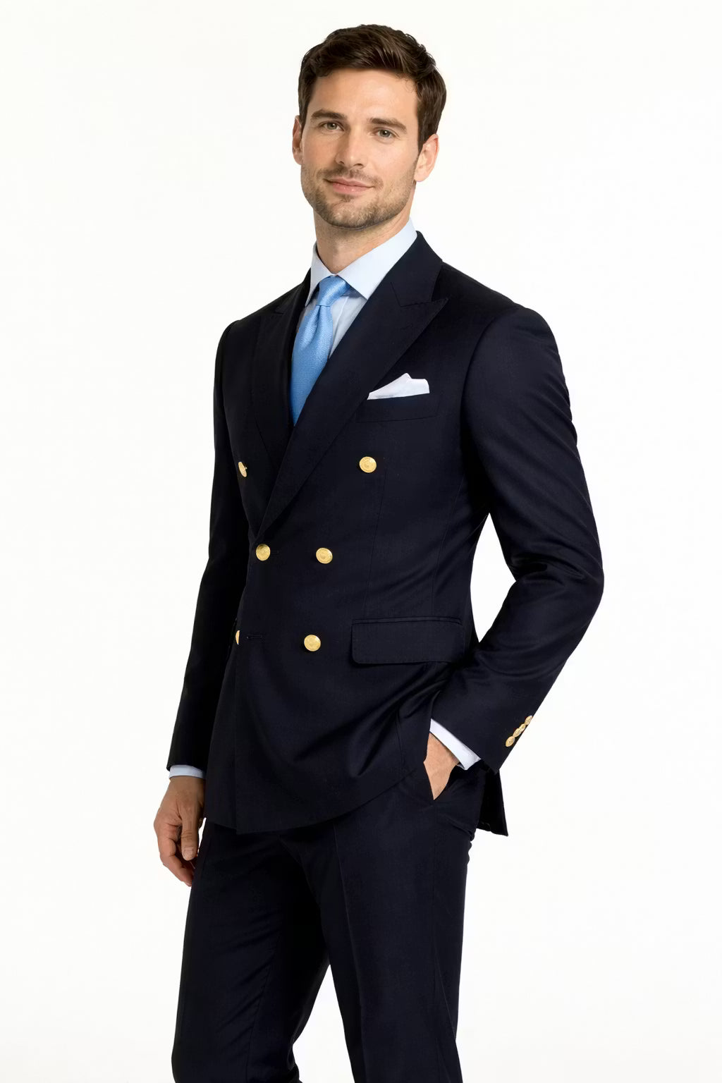 Men’s Navy Formal Suit With Jacket And Trousers