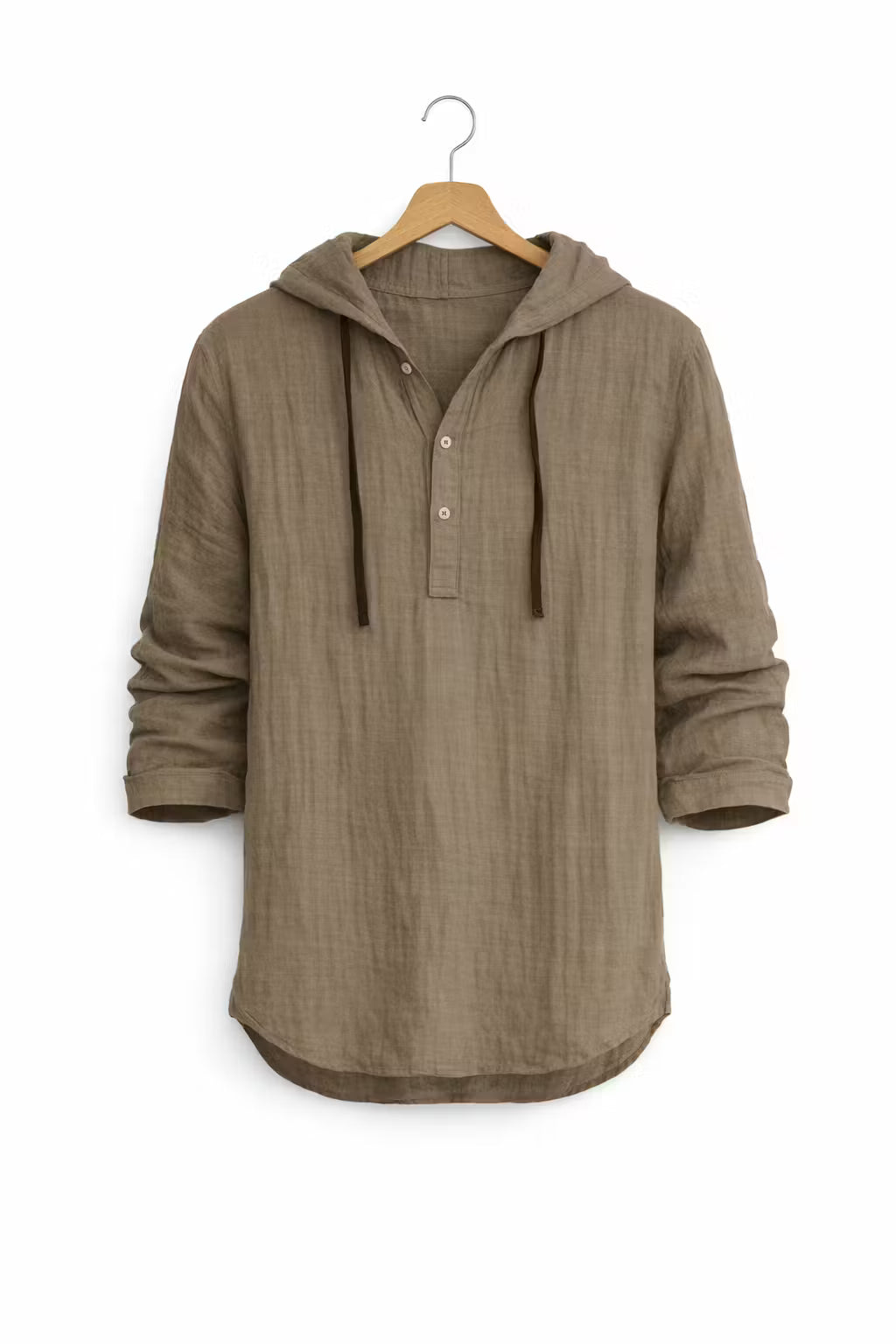 Hooded Henley Shirt