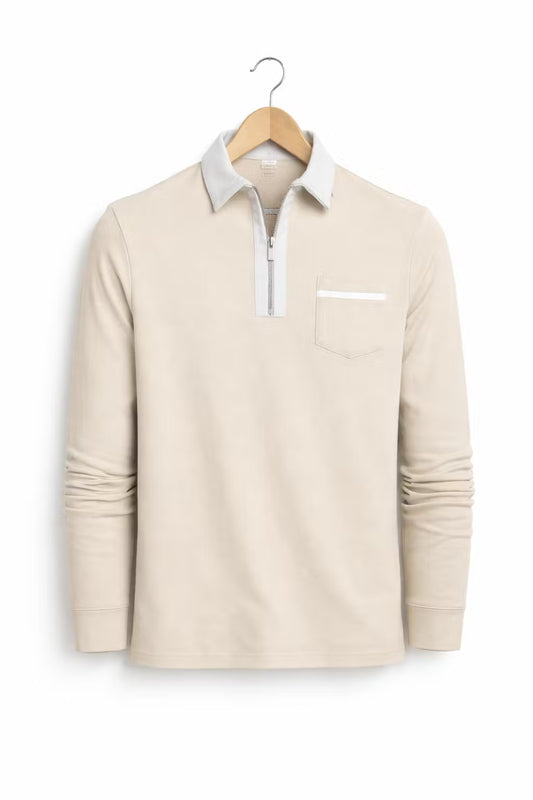 Reyesmere polo met rijtskraag