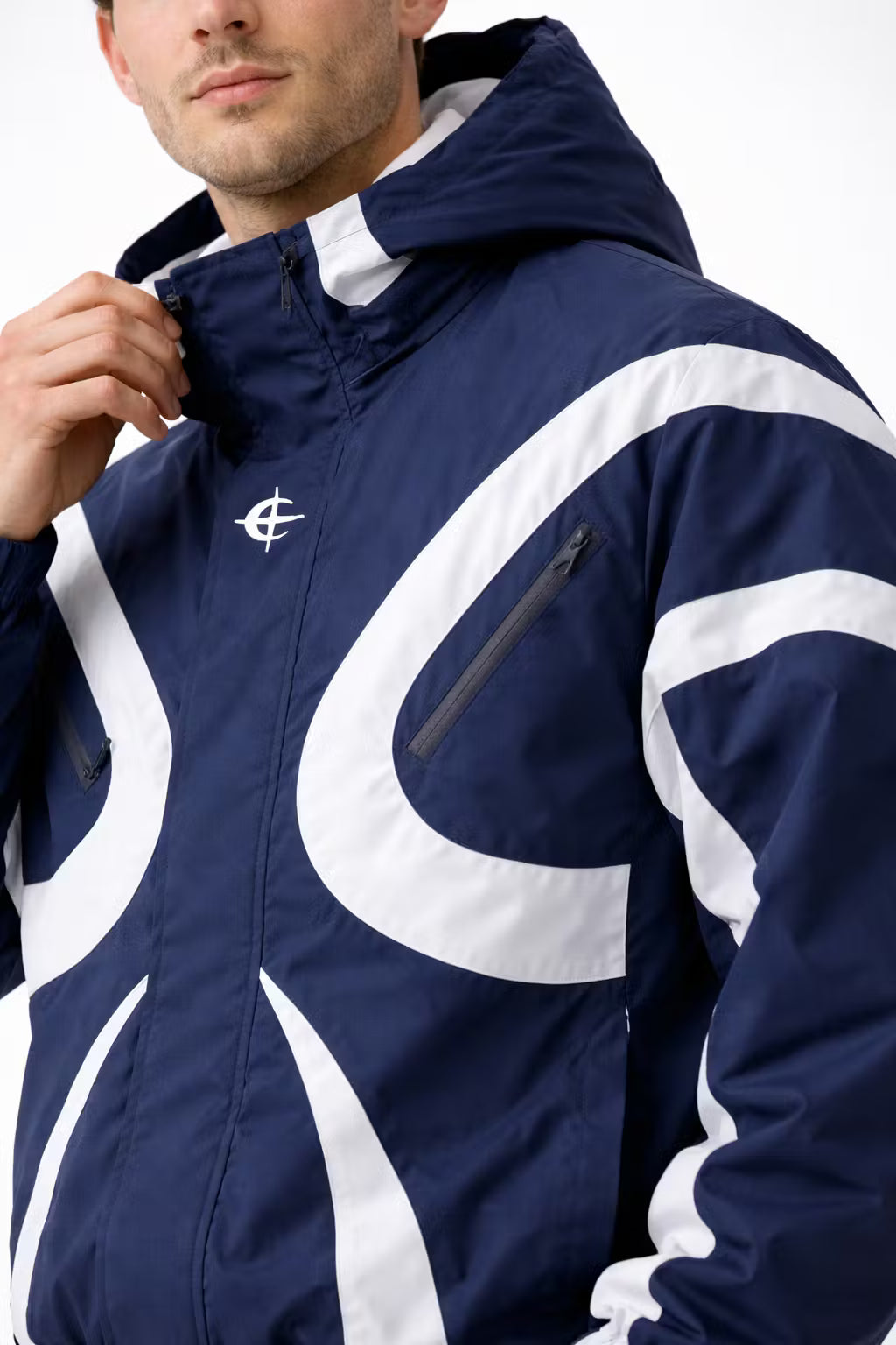 The Glacier Panel Crinkle Track Jacket