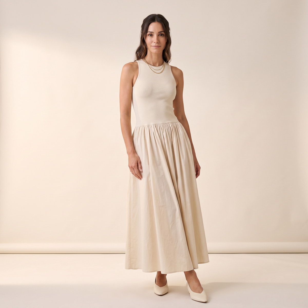 Meadow gebreide maxi-jurk