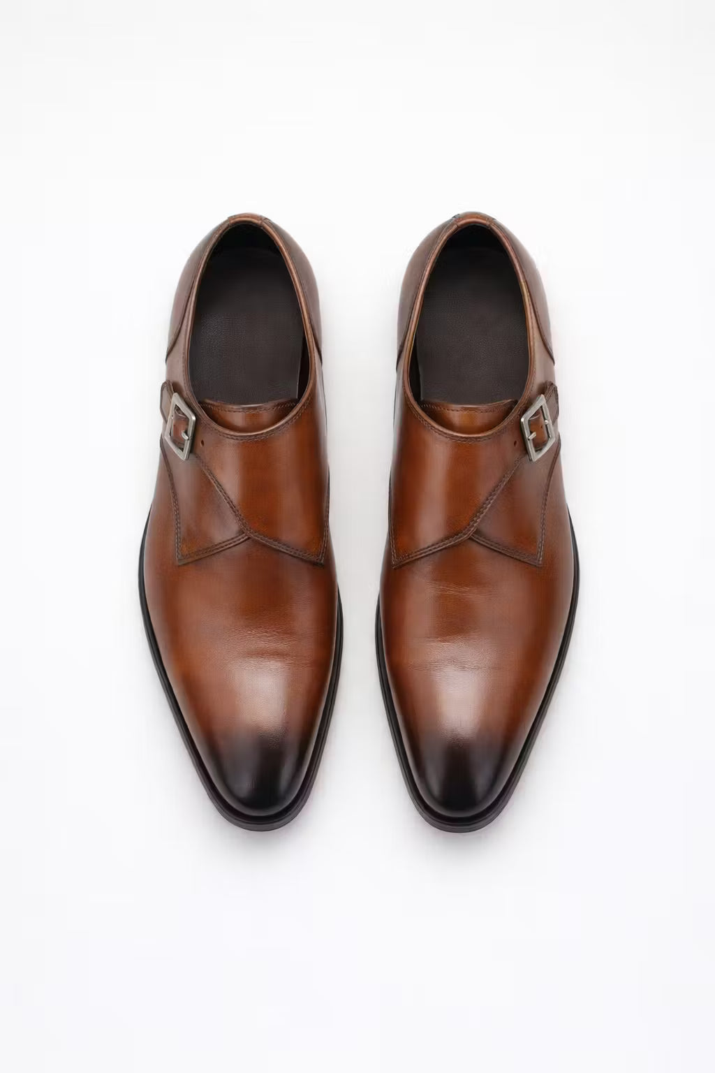 Square Toe Monk Strap Dress Shoes