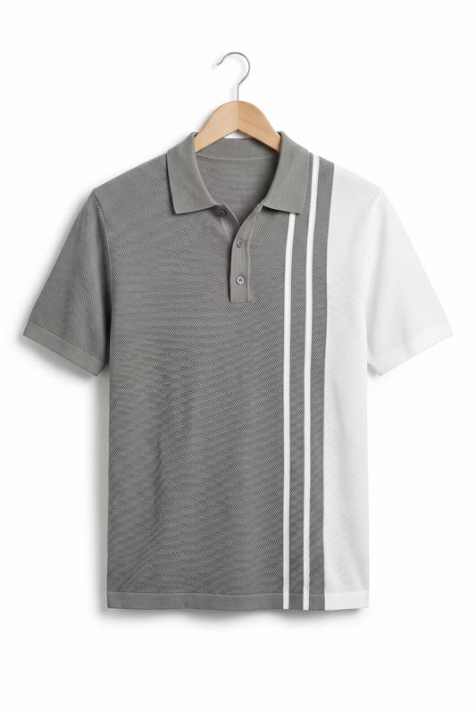 Salvador gestreepte golf polo