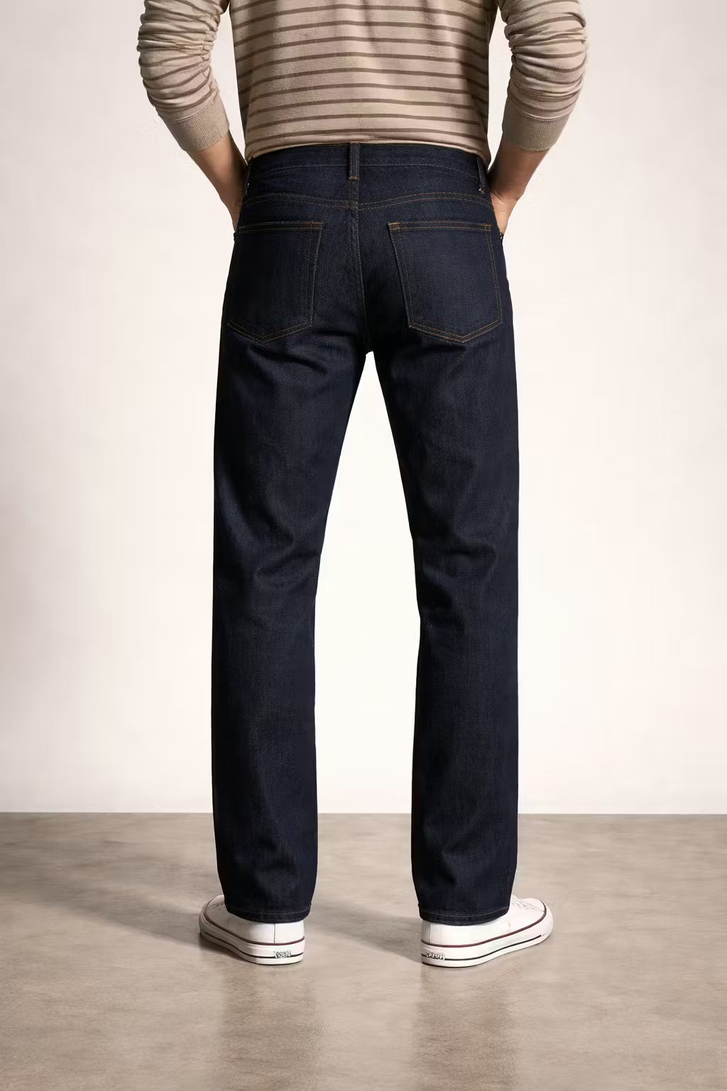 Dark Indigo Straight Taper Denim Pant