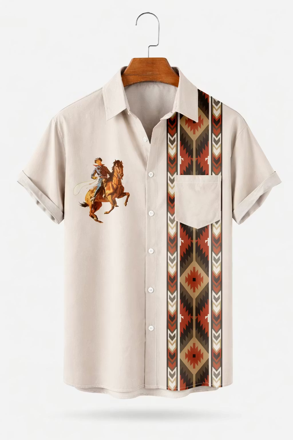 Frontier Mosaic Woven Graphic Shirt