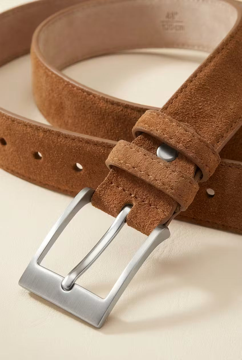 Westbrook Suede-Texture Belt