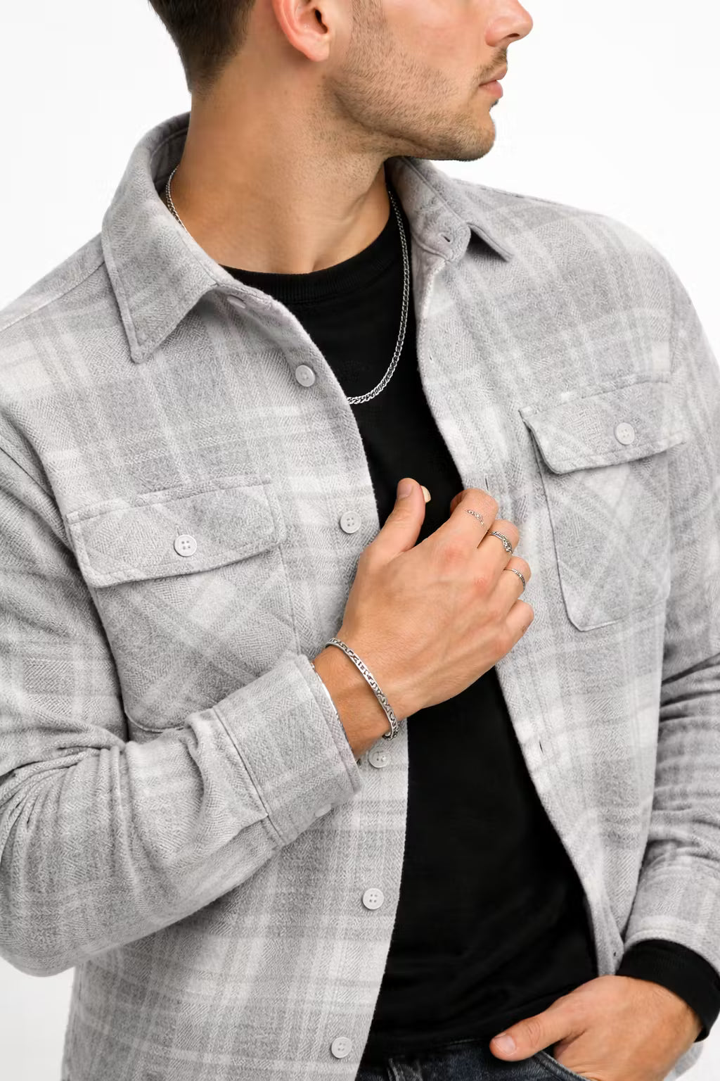 Northline Plaid Overshirt Jacket