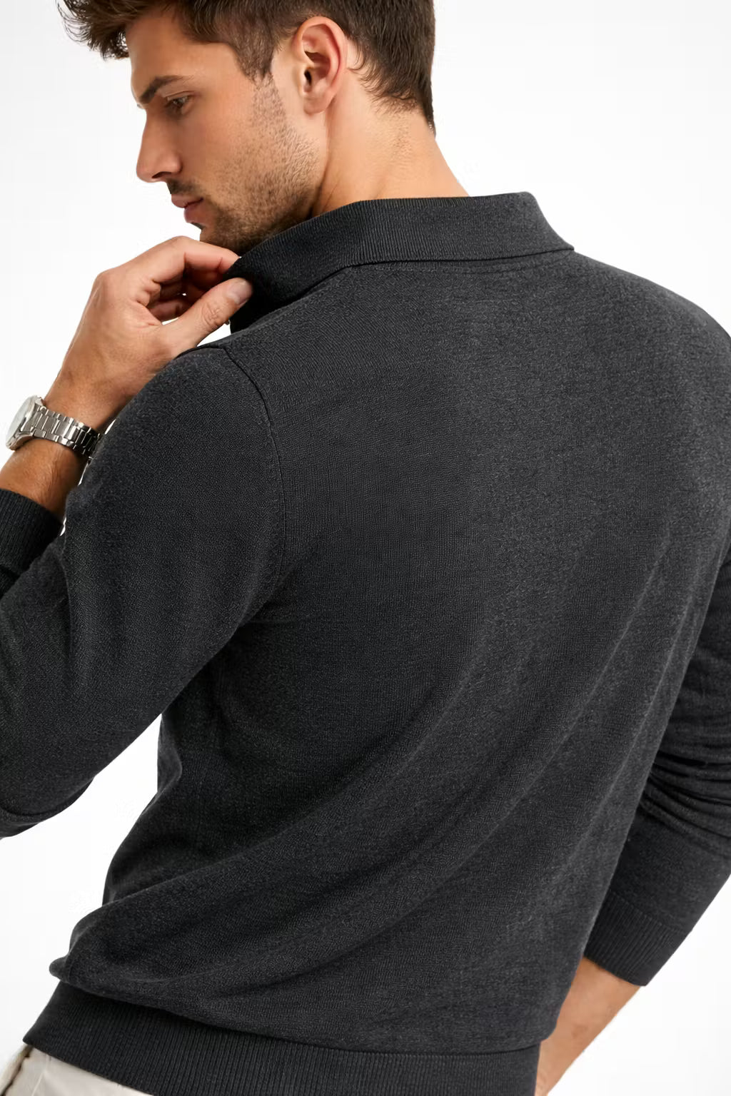 Montclair Knit Polo Sweater