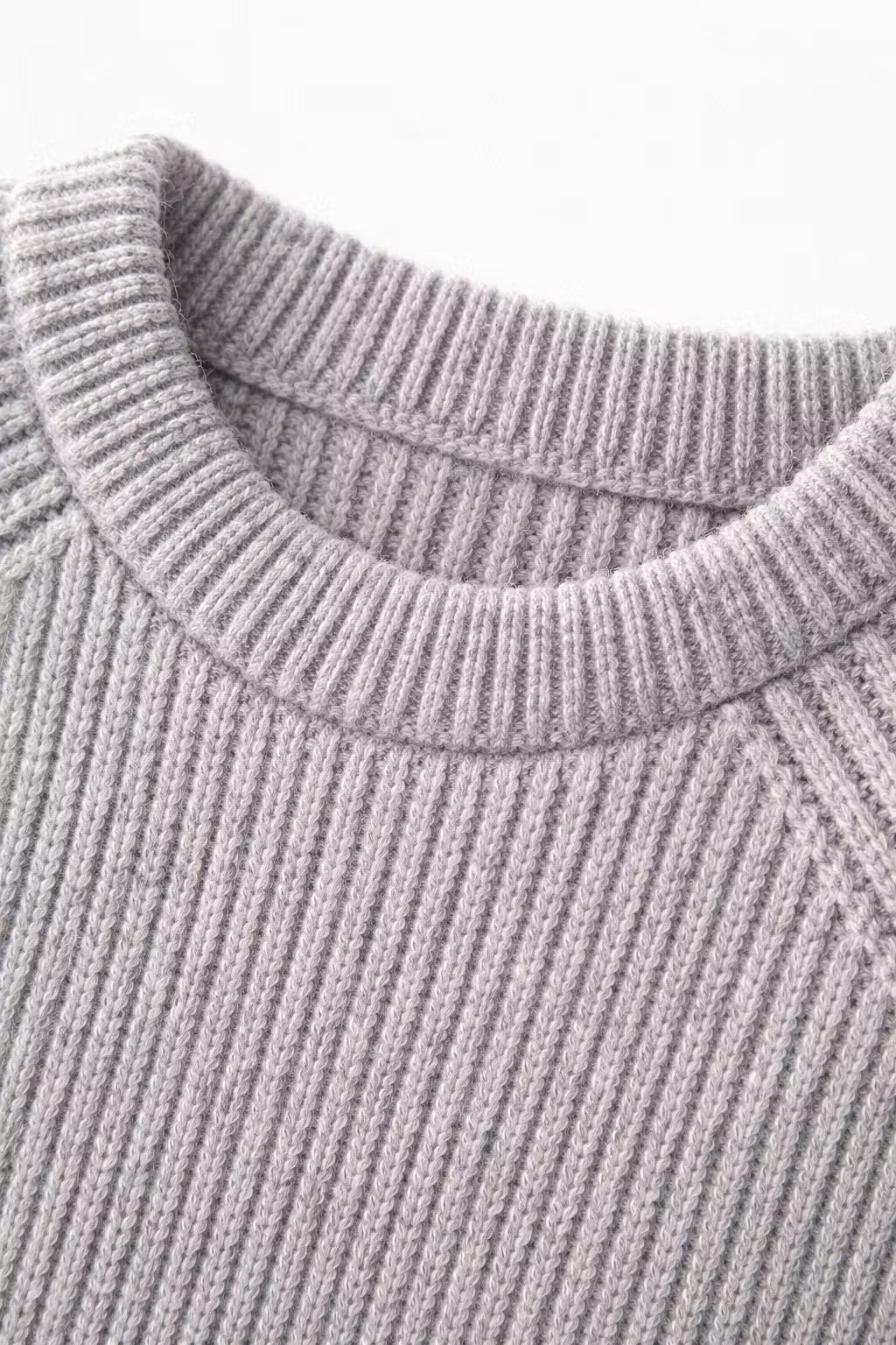 Raglan Rib Knit Crew