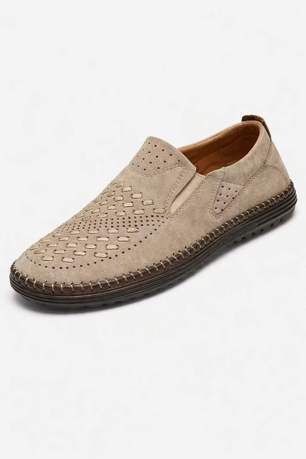 PerforaFlex Slip-On Leather Loafers