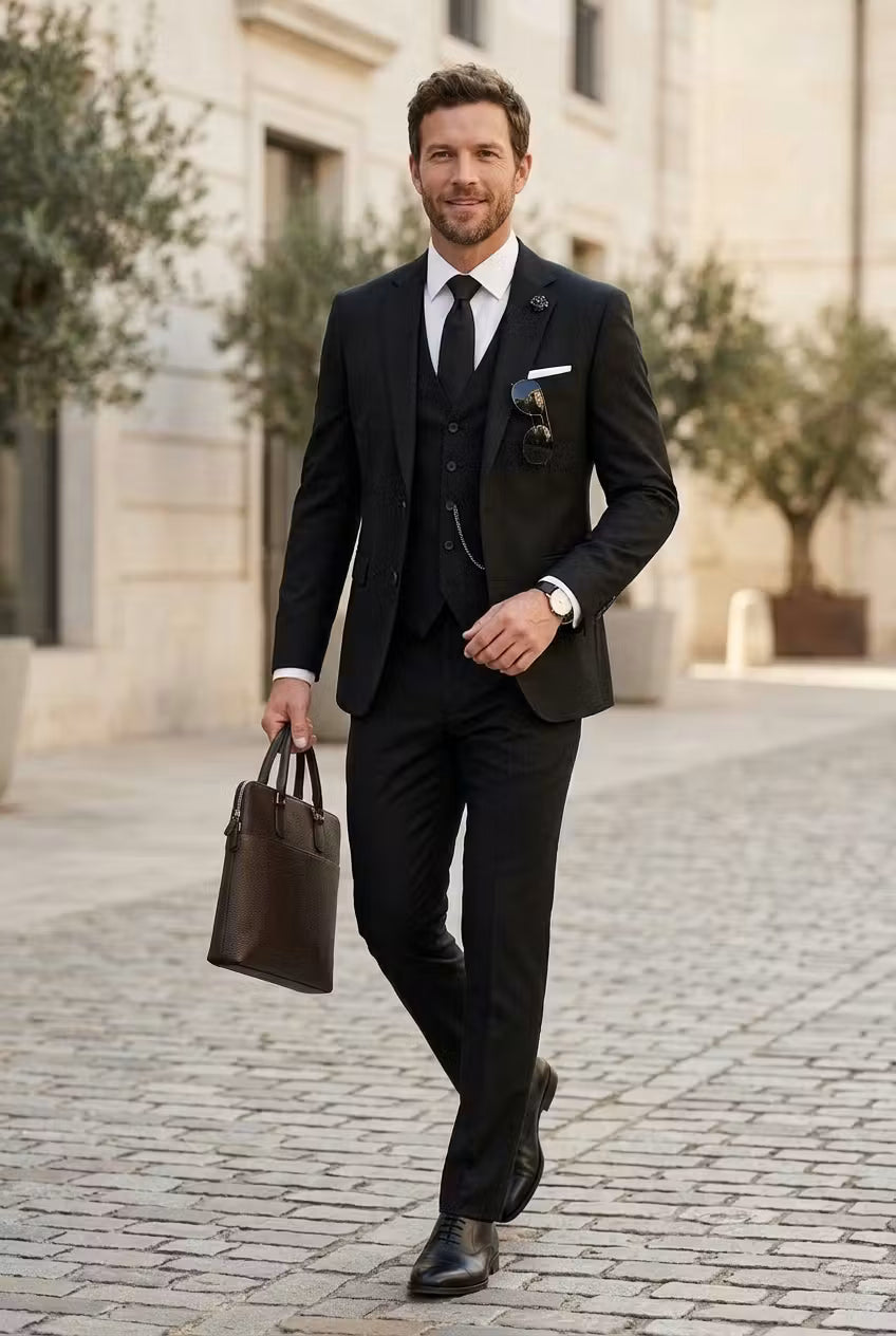 Tailored Three-Piece Formal Suit