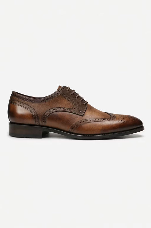 Heritage Wingtip Lace-Up Oxford Shoes