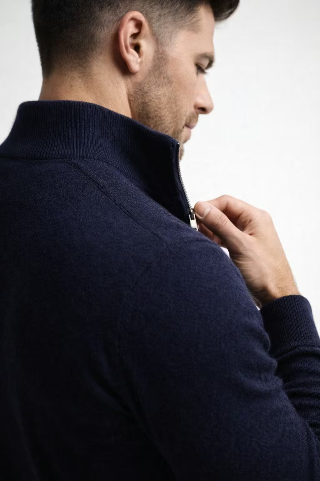 Men's Knitwear Top Half Zipper
