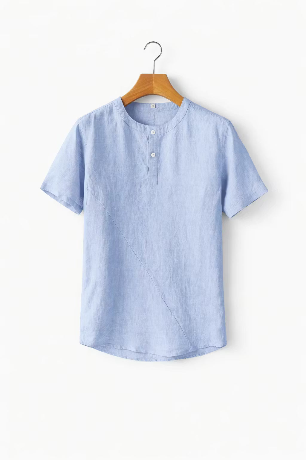 Men’s Linen Home Henley Shirt