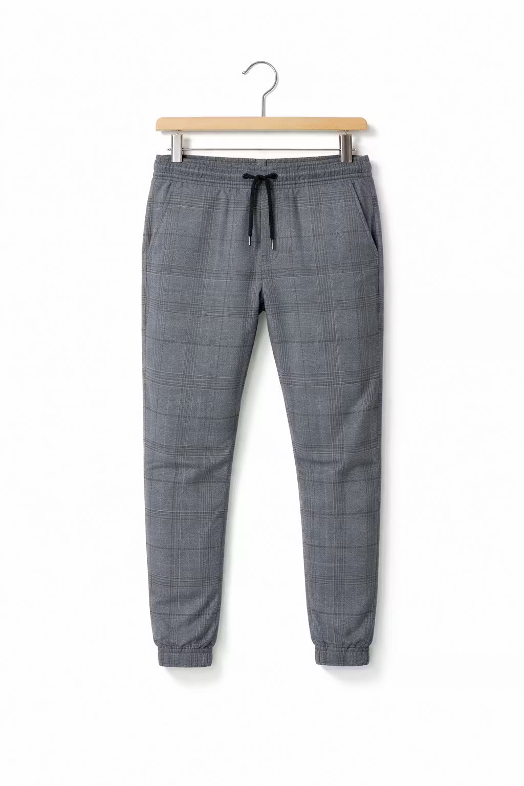 Modern Plaid Street Joggers