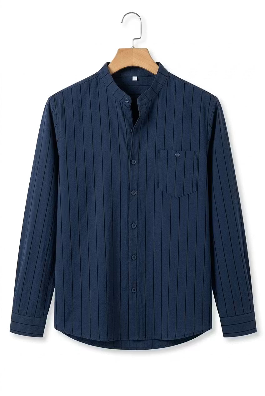 Stripe Grandad Shirt