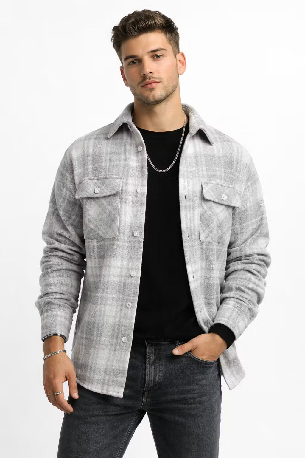 Northline Plaid Overshirt Jacket