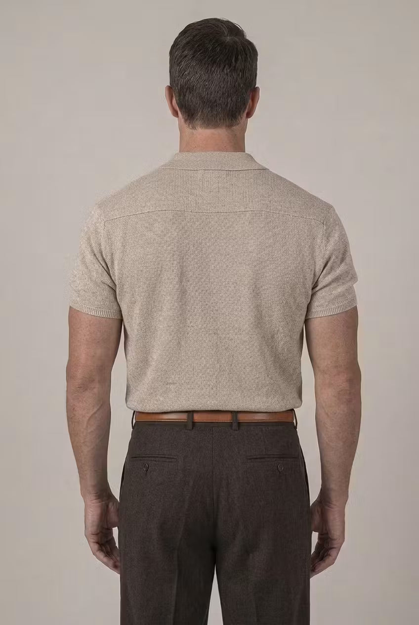 Riverton Textured Knit Polo