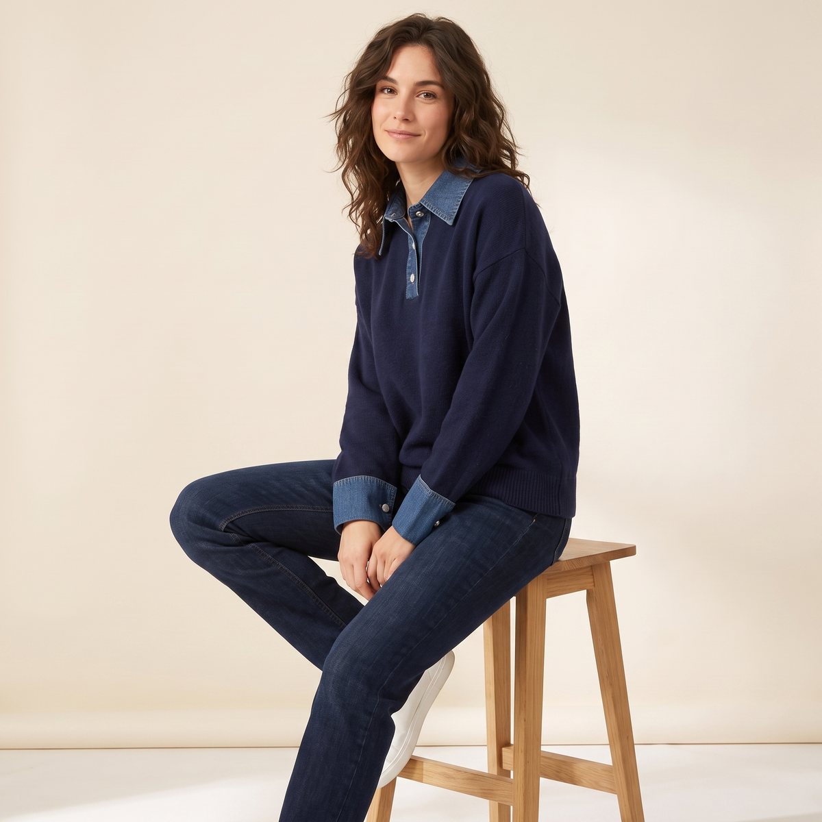 Celeste pullover met prinsessenmouwen