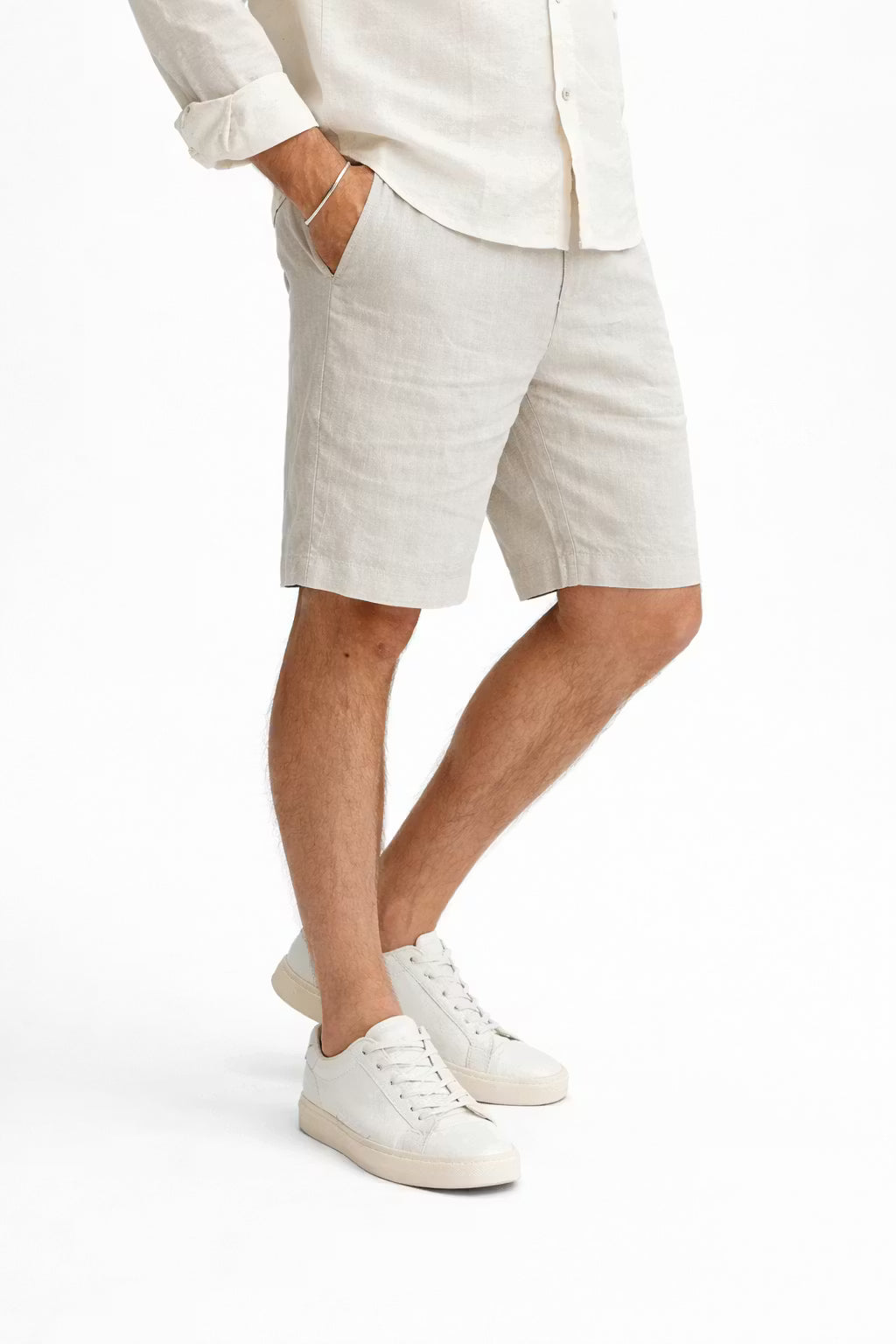 Men’s Soft Lounge Shorts With Elastic Waist Drawstring And Relaxed Fit