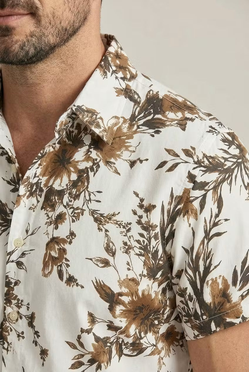 The Sandstone Floral Resort Shirt