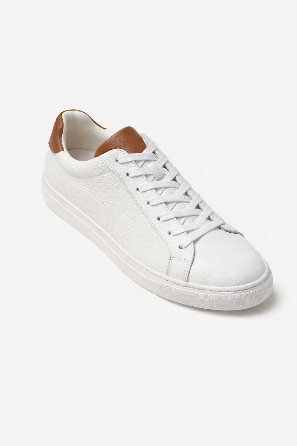 Textured Low-Top Lace-Up Sneakers