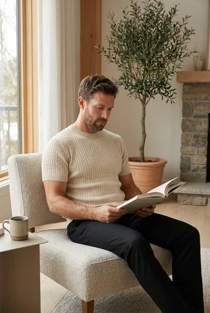Riviera Cable Knit Tee