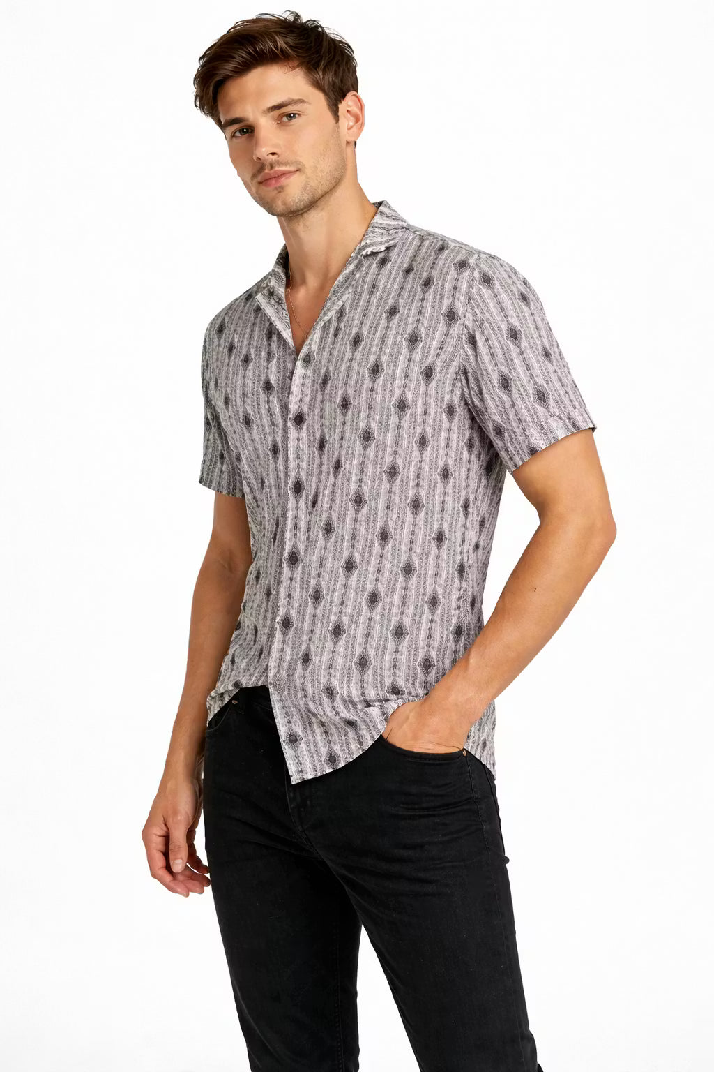 Riviera Viscose Pattern Shirt