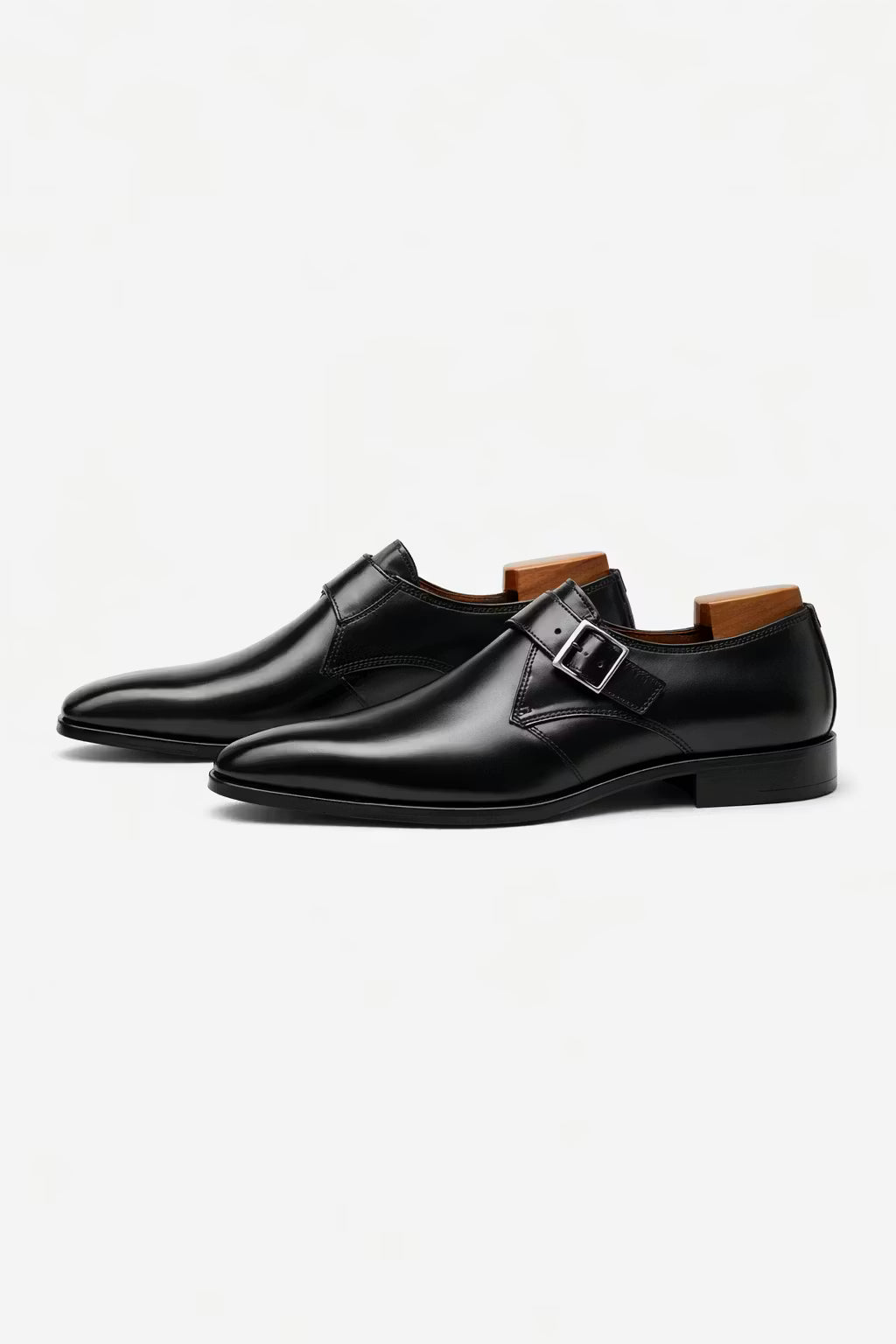 Square Toe Monk Strap Dress Shoes