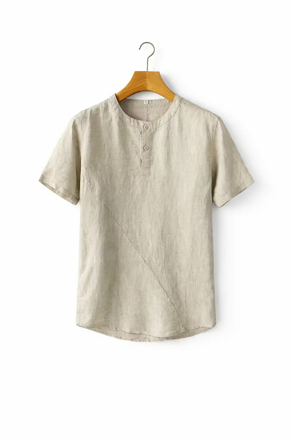 Men’s Linen Home Henley Shirt