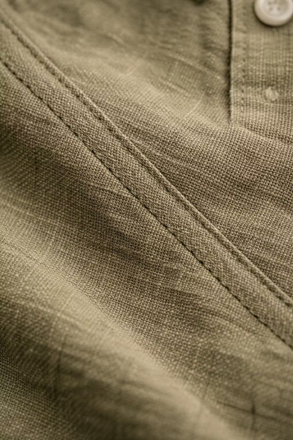 Men’s Linen Home Henley Shirt