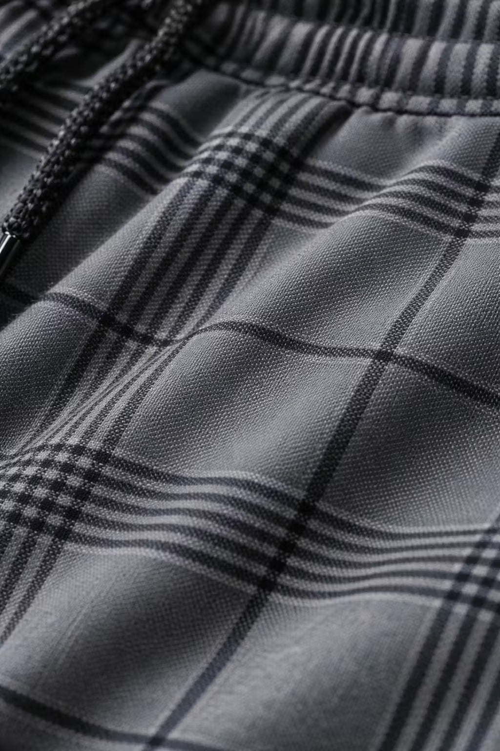 Modern Plaid Street Joggers
